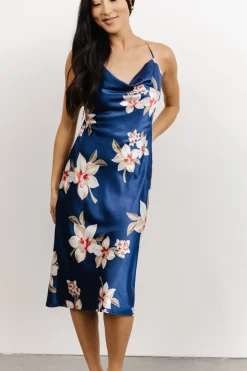 Sale Baltic Born Katarina Slip Midi Dress | Vintage Blue Floral VintageBlueFloral