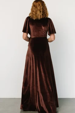 Best Baltic Born Katelyn Velvet Maxi Wrap Dress | Clove
