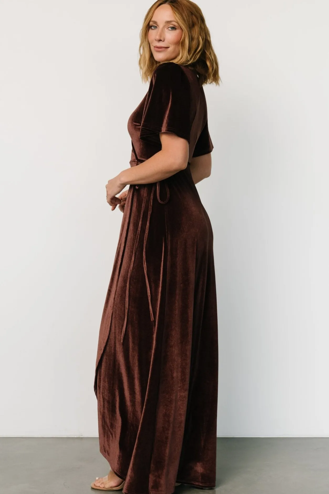 Best Baltic Born Katelyn Velvet Maxi Wrap Dress | Clove