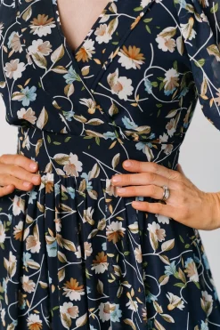 Clearance Baltic Born Katherine Maxi Dress | Dark Blue Floral DarkBlueFloral