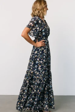 Clearance Baltic Born Katherine Maxi Dress | Dark Blue Floral DarkBlueFloral