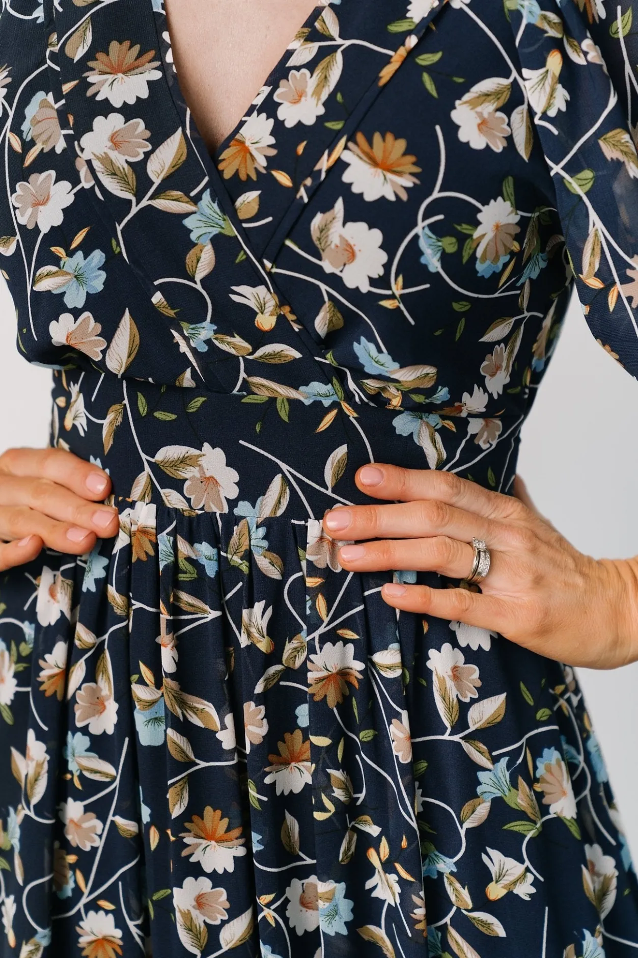 Clearance Baltic Born Katherine Maxi Dress | Dark Blue Floral DarkBlueFloral