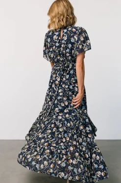 Clearance Baltic Born Katherine Maxi Dress | Dark Blue Floral DarkBlueFloral