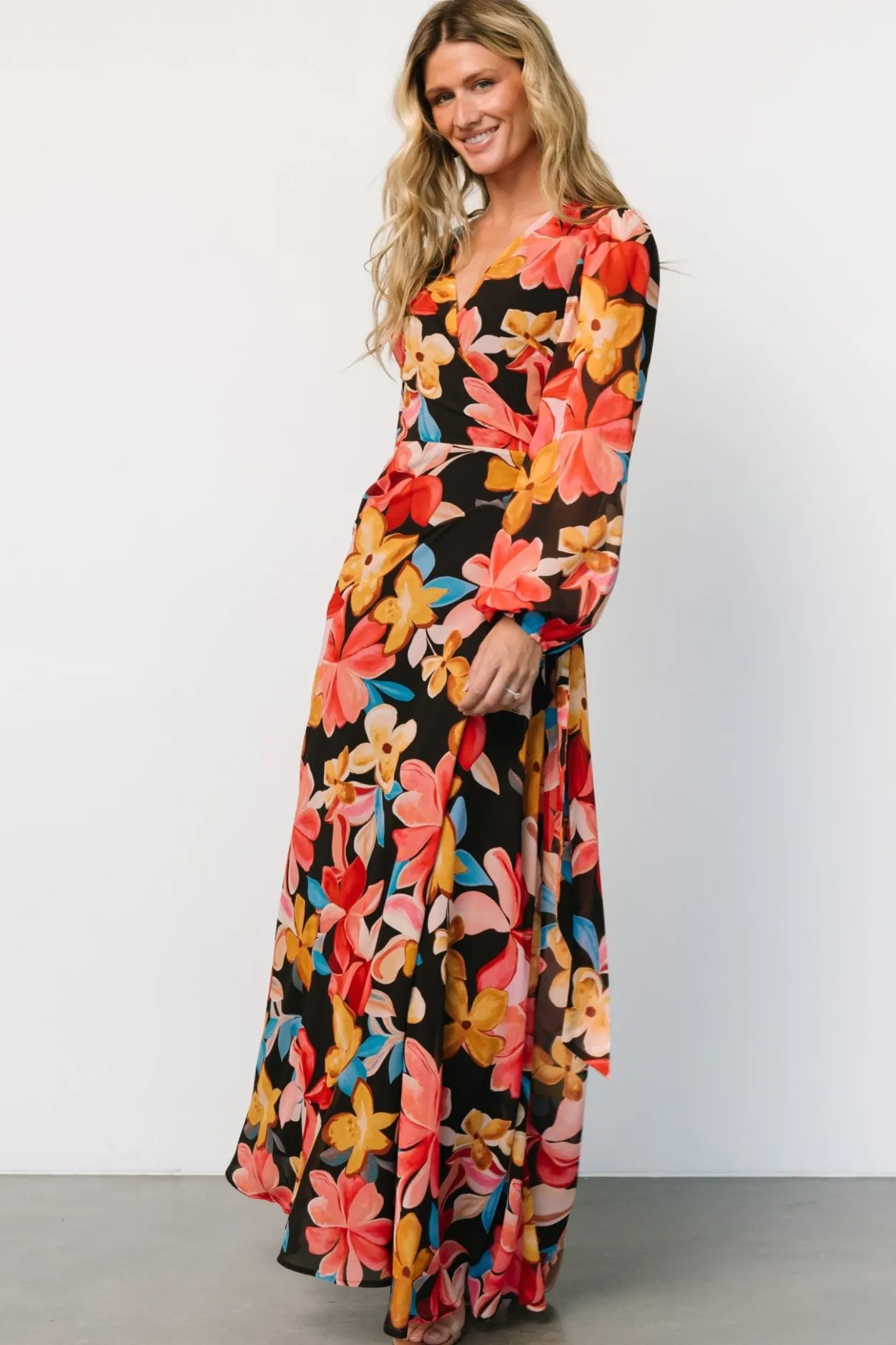 Outlet Baltic Born Katinka Wrap Maxi Dress | Tropical Night Floral TropicalNightFloral
