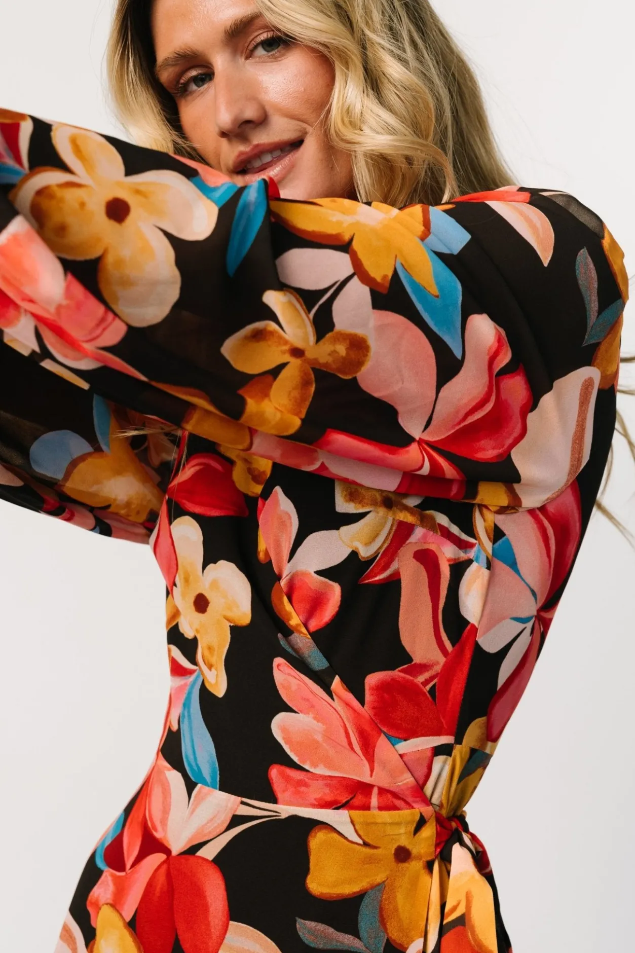 Outlet Baltic Born Katinka Wrap Maxi Dress | Tropical Night Floral TropicalNightFloral