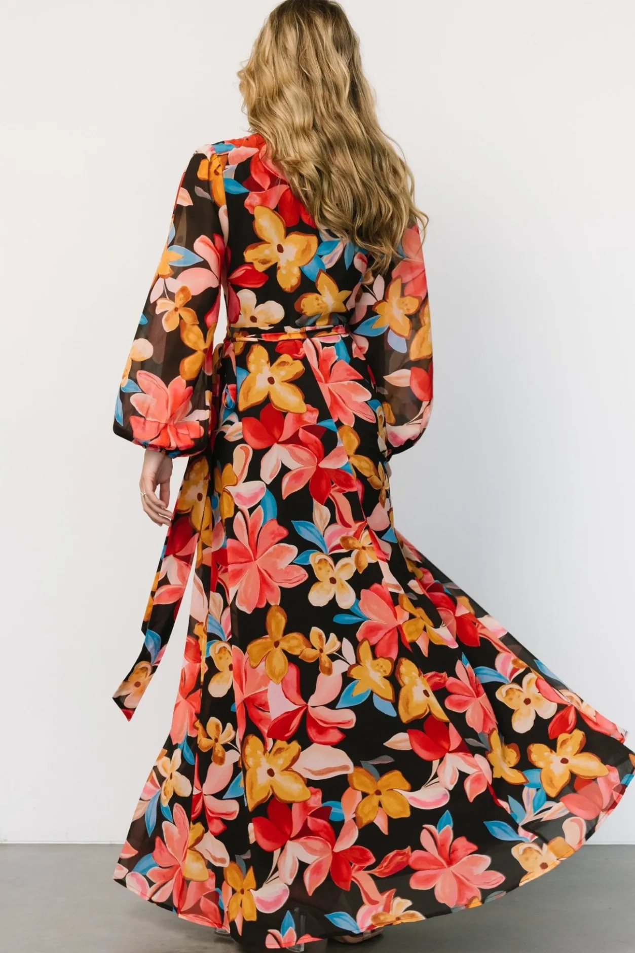 Outlet Baltic Born Katinka Wrap Maxi Dress | Tropical Night Floral TropicalNightFloral