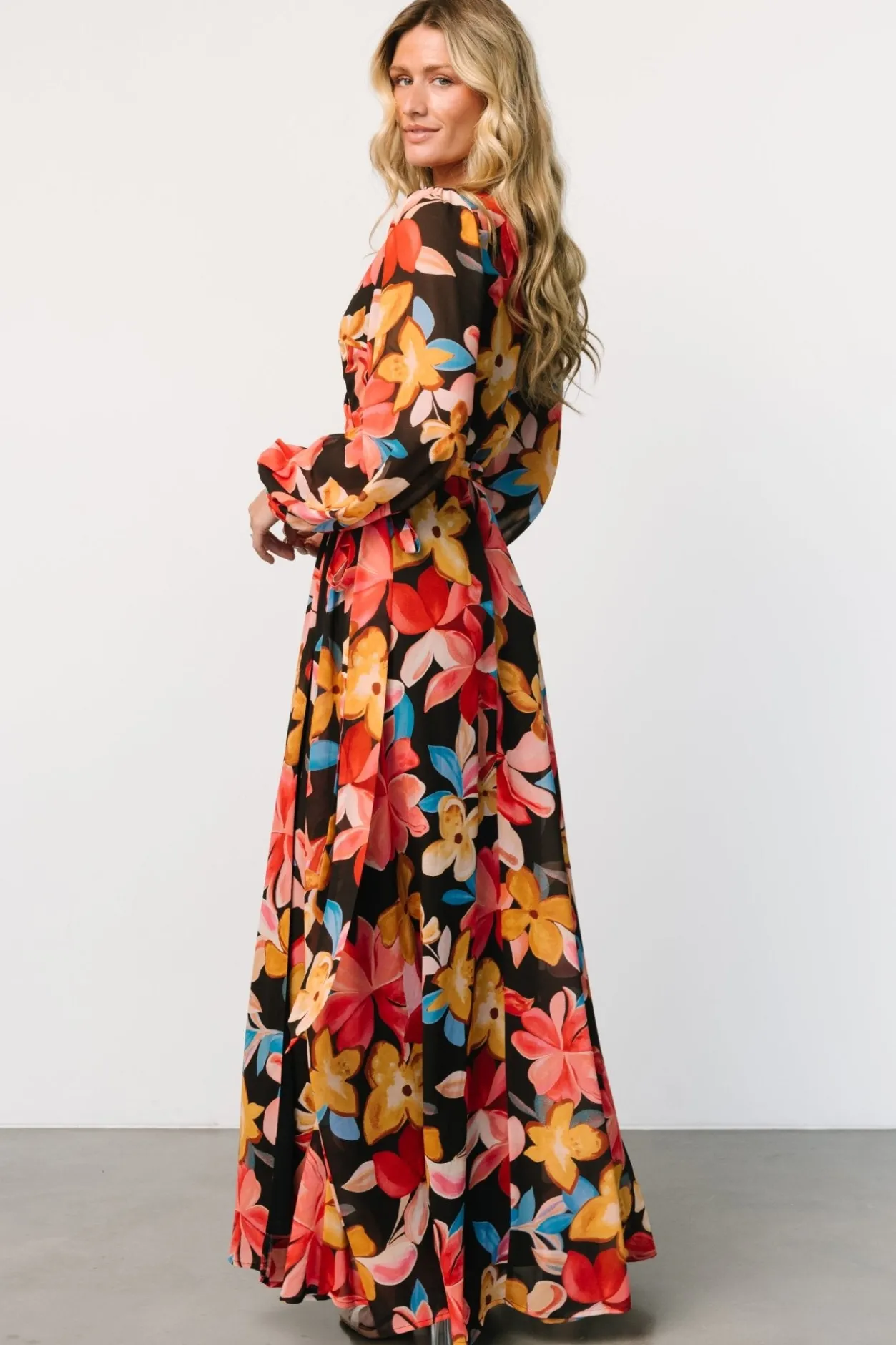 Outlet Baltic Born Katinka Wrap Maxi Dress | Tropical Night Floral TropicalNightFloral