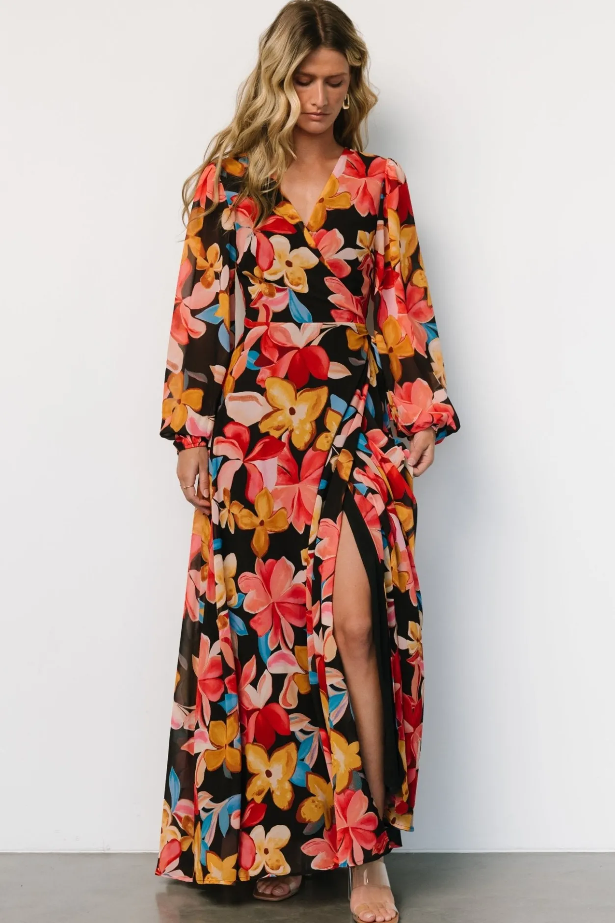 Outlet Baltic Born Katinka Wrap Maxi Dress | Tropical Night Floral TropicalNightFloral