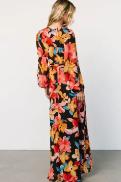 Outlet Baltic Born Katinka Wrap Maxi Dress | Tropical Night Floral TropicalNightFloral