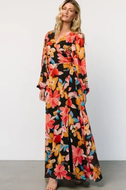 Outlet Baltic Born Katinka Wrap Maxi Dress | Tropical Night Floral TropicalNightFloral