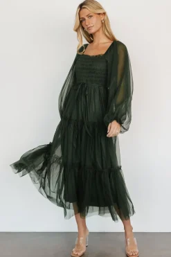 Fashion Baltic Born Katrina Tulle Maxi Dress | Dark Green DarkGreen