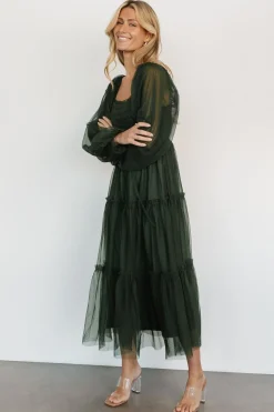 Fashion Baltic Born Katrina Tulle Maxi Dress | Dark Green DarkGreen