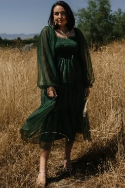 Fashion Baltic Born Katrina Tulle Maxi Dress | Dark Green DarkGreen