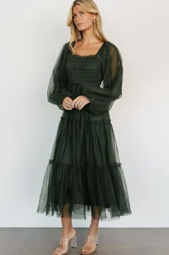 Fashion Baltic Born Katrina Tulle Maxi Dress | Dark Green DarkGreen