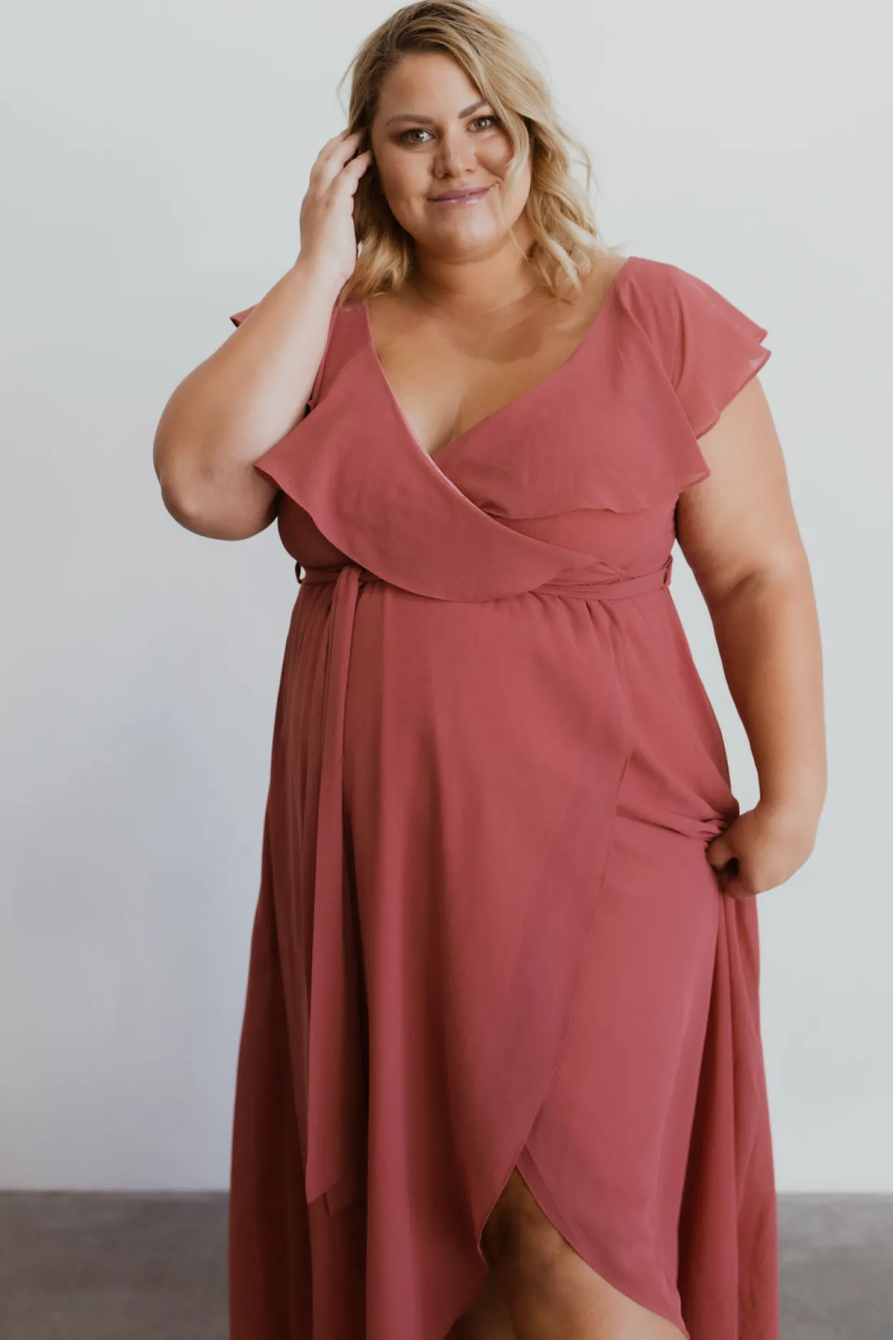New Baltic Born Katya Ruffle Maxi Dress | Rosewood