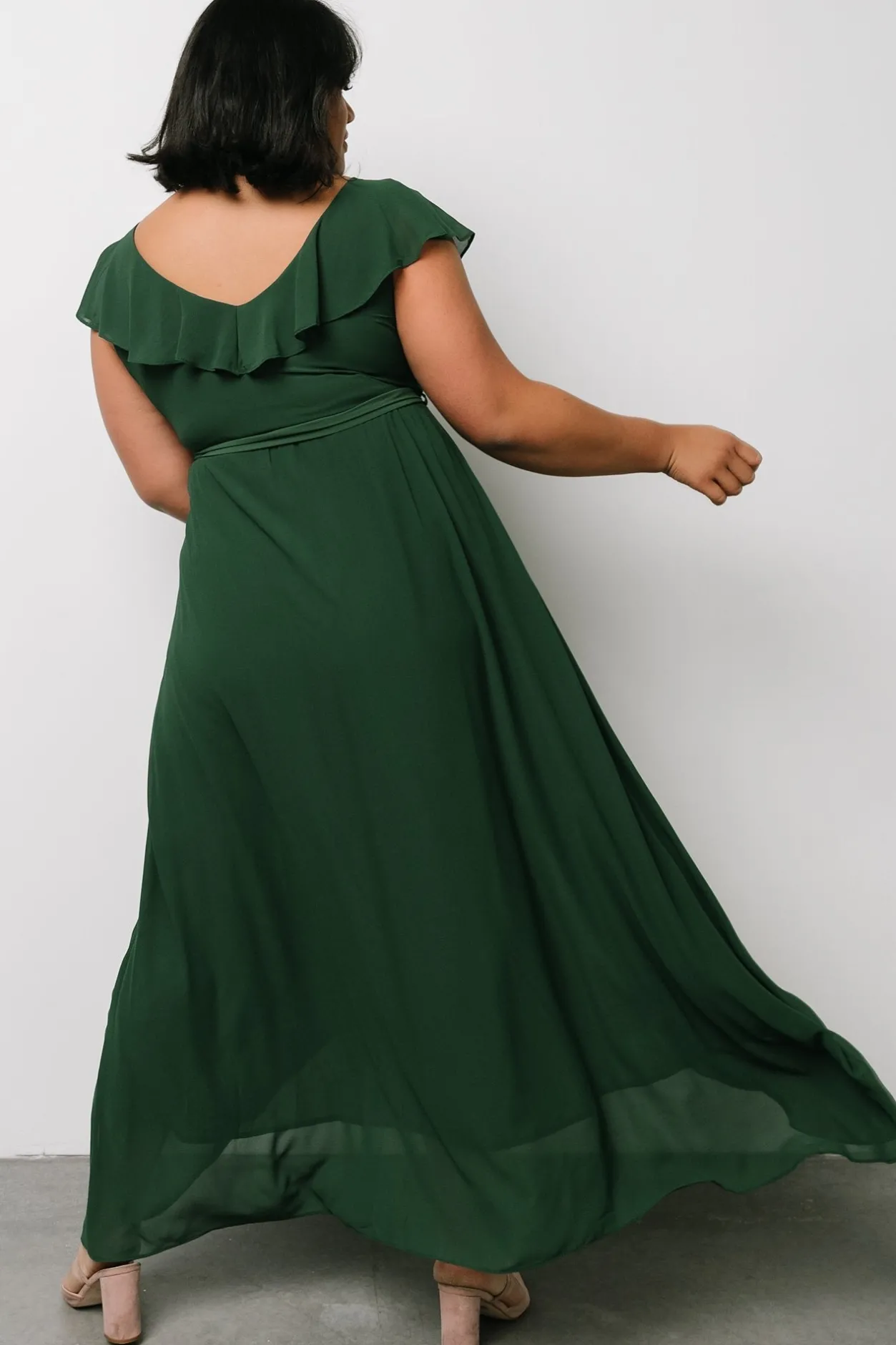 Best Baltic Born Katya Ruffle Maxi Dress | Evergreen