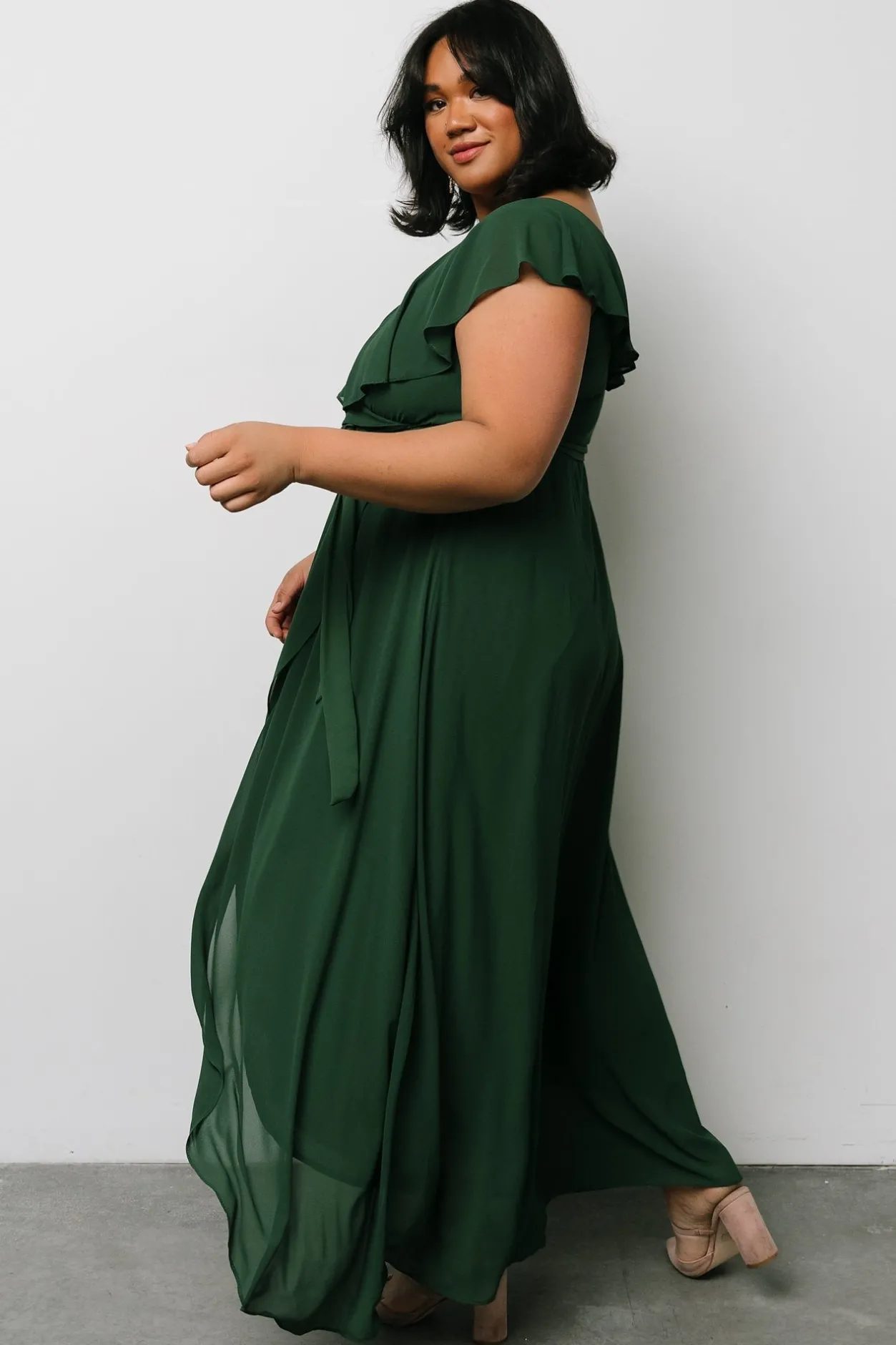 Best Baltic Born Katya Ruffle Maxi Dress | Evergreen