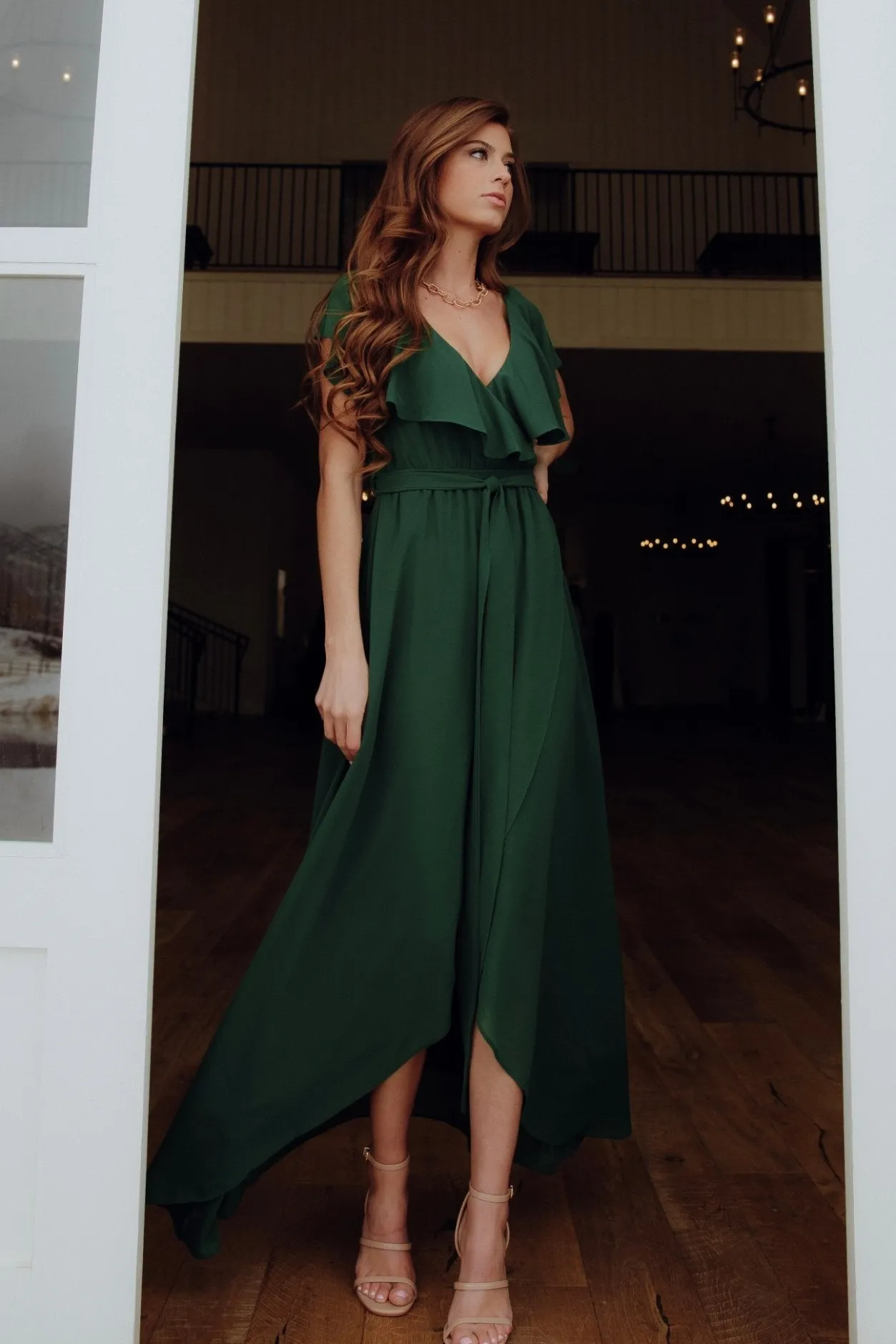 Best Baltic Born Katya Ruffle Maxi Dress | Evergreen