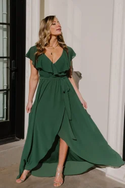 Best Baltic Born Katya Ruffle Maxi Dress | Evergreen