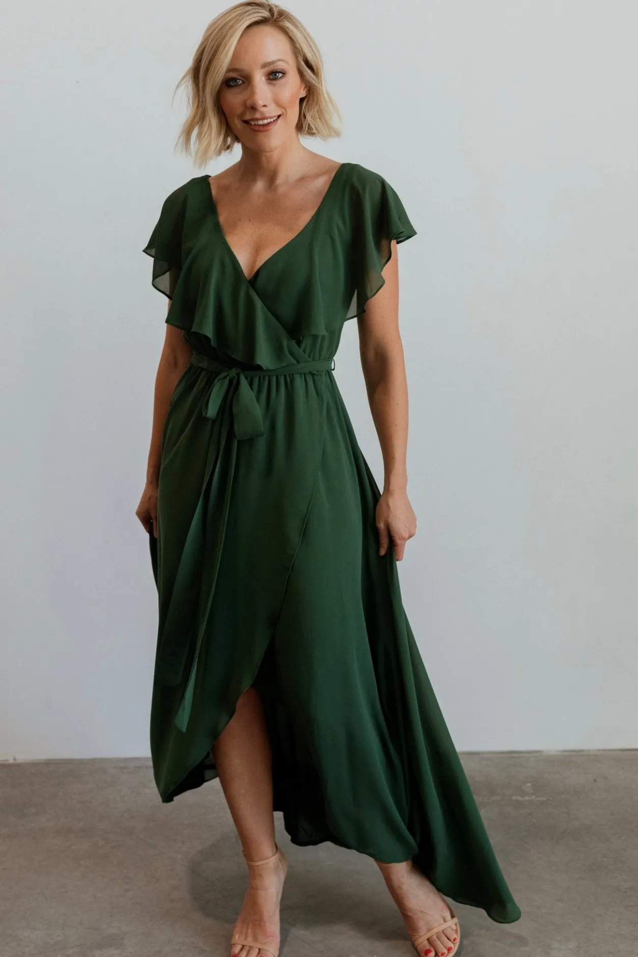Best Baltic Born Katya Ruffle Maxi Dress | Evergreen