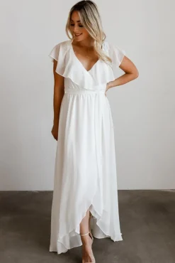 Best Baltic Born Katya Ruffle Maxi Dress | White