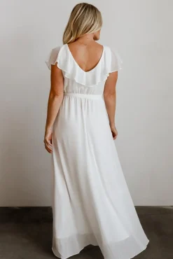 Best Baltic Born Katya Ruffle Maxi Dress | White