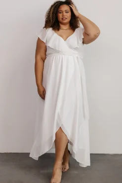 Best Baltic Born Katya Ruffle Maxi Dress | White