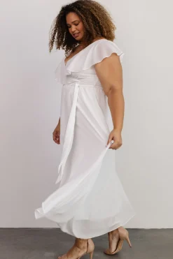 Best Baltic Born Katya Ruffle Maxi Dress | White
