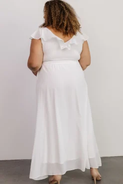 Best Baltic Born Katya Ruffle Maxi Dress | White