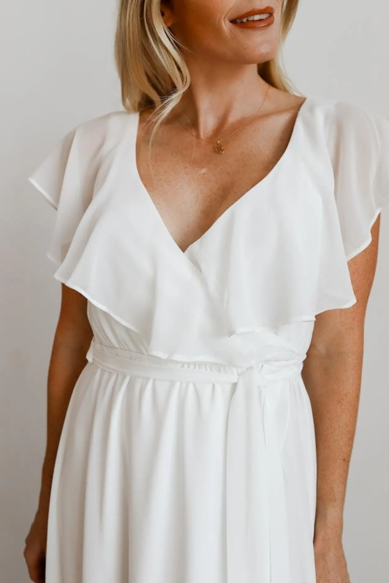 Best Baltic Born Katya Ruffle Maxi Dress | White