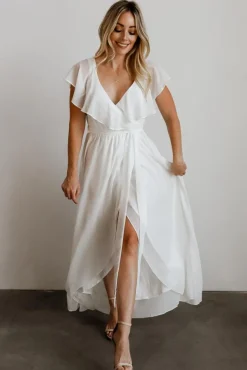 Best Baltic Born Katya Ruffle Maxi Dress | White