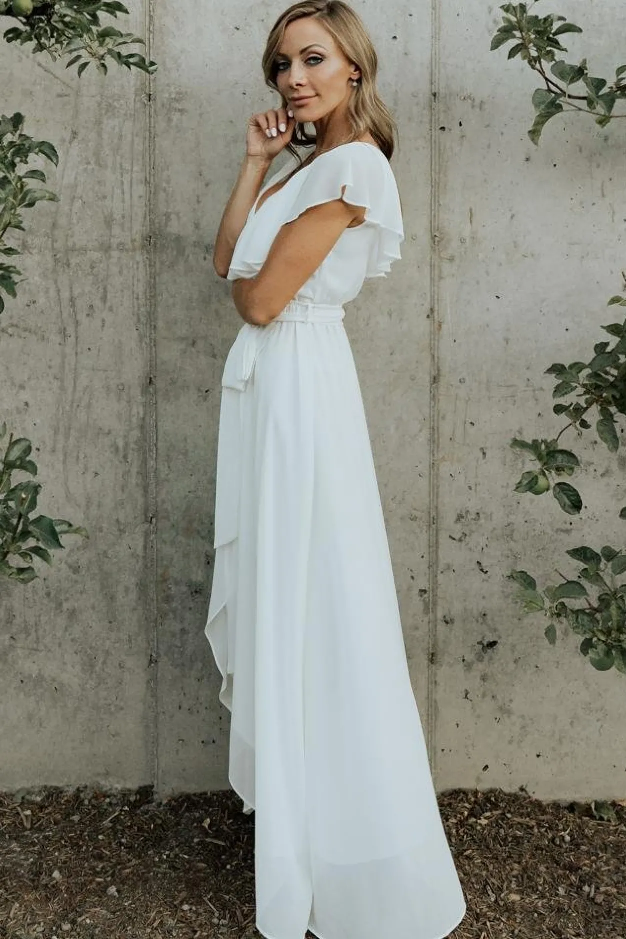 Best Baltic Born Katya Ruffle Maxi Dress | White