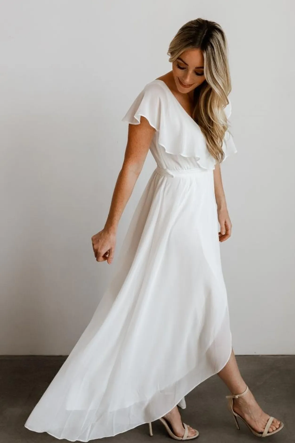Best Baltic Born Katya Ruffle Maxi Dress | White
