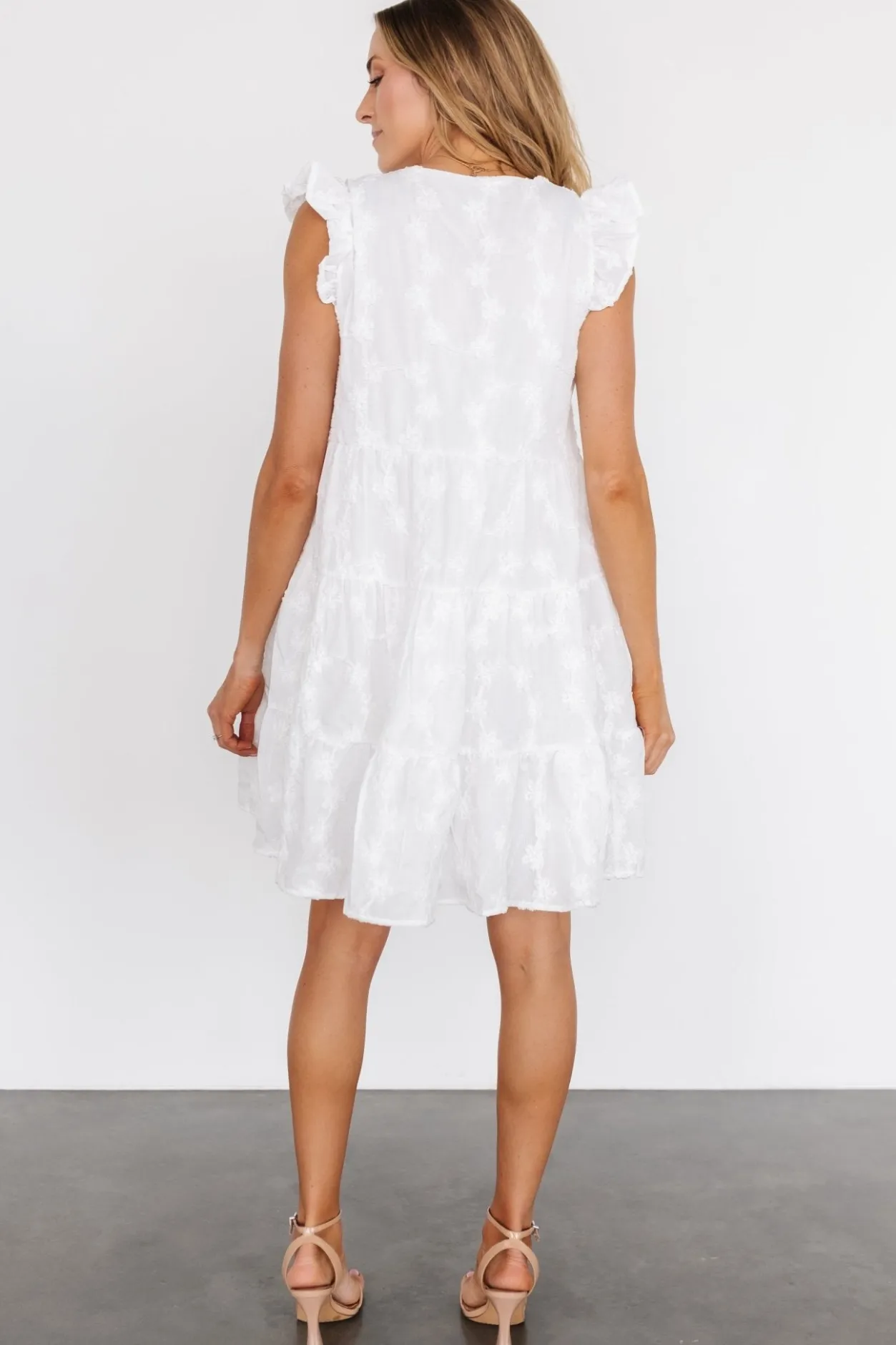 Sale Baltic Born Kayla Button Up Short Dress | Off White OffWhite