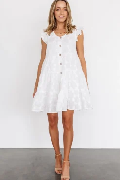 Sale Baltic Born Kayla Button Up Short Dress | Off White OffWhite
