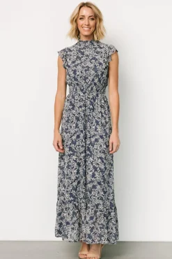 Outlet Baltic Born Kearny Ruffle Maxi Dress | Slate Print SlatePrint