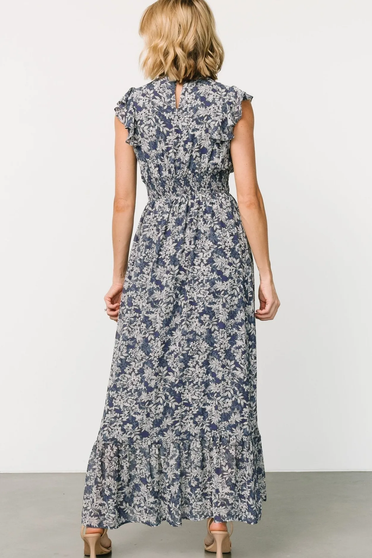 Outlet Baltic Born Kearny Ruffle Maxi Dress | Slate Print SlatePrint