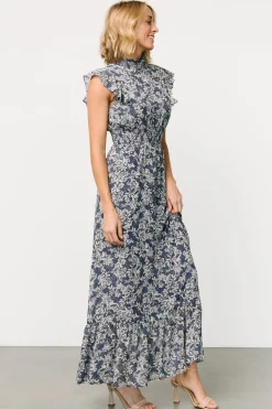 Outlet Baltic Born Kearny Ruffle Maxi Dress | Slate Print SlatePrint