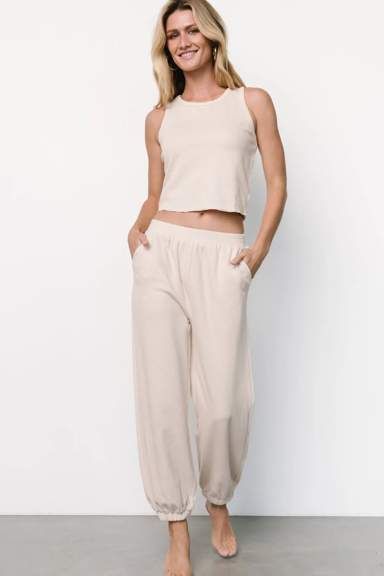 Best Baltic Born Kellen Tank + Jogger Set | Natural
