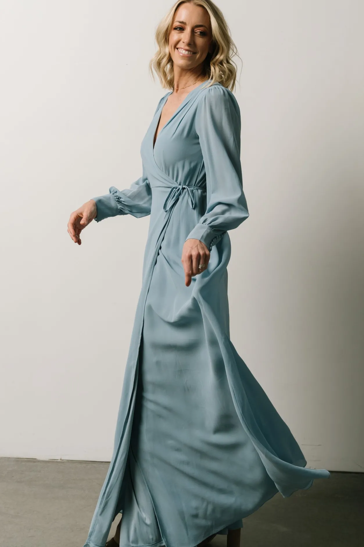 Fashion Baltic Born Kelsey Wrap Dress | Dusty Blue DustyBlue