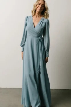 Fashion Baltic Born Kelsey Wrap Dress | Dusty Blue DustyBlue