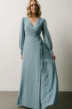 Fashion Baltic Born Kelsey Wrap Dress | Dusty Blue DustyBlue