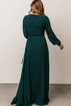 Clearance Baltic Born Kelsey Wrap Dress | Emerald