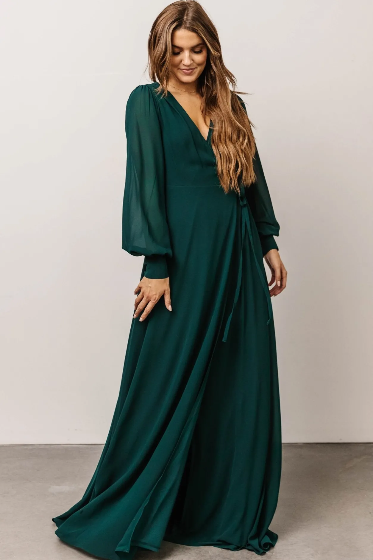 Clearance Baltic Born Kelsey Wrap Dress | Emerald