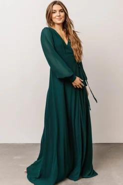 Clearance Baltic Born Kelsey Wrap Dress | Emerald