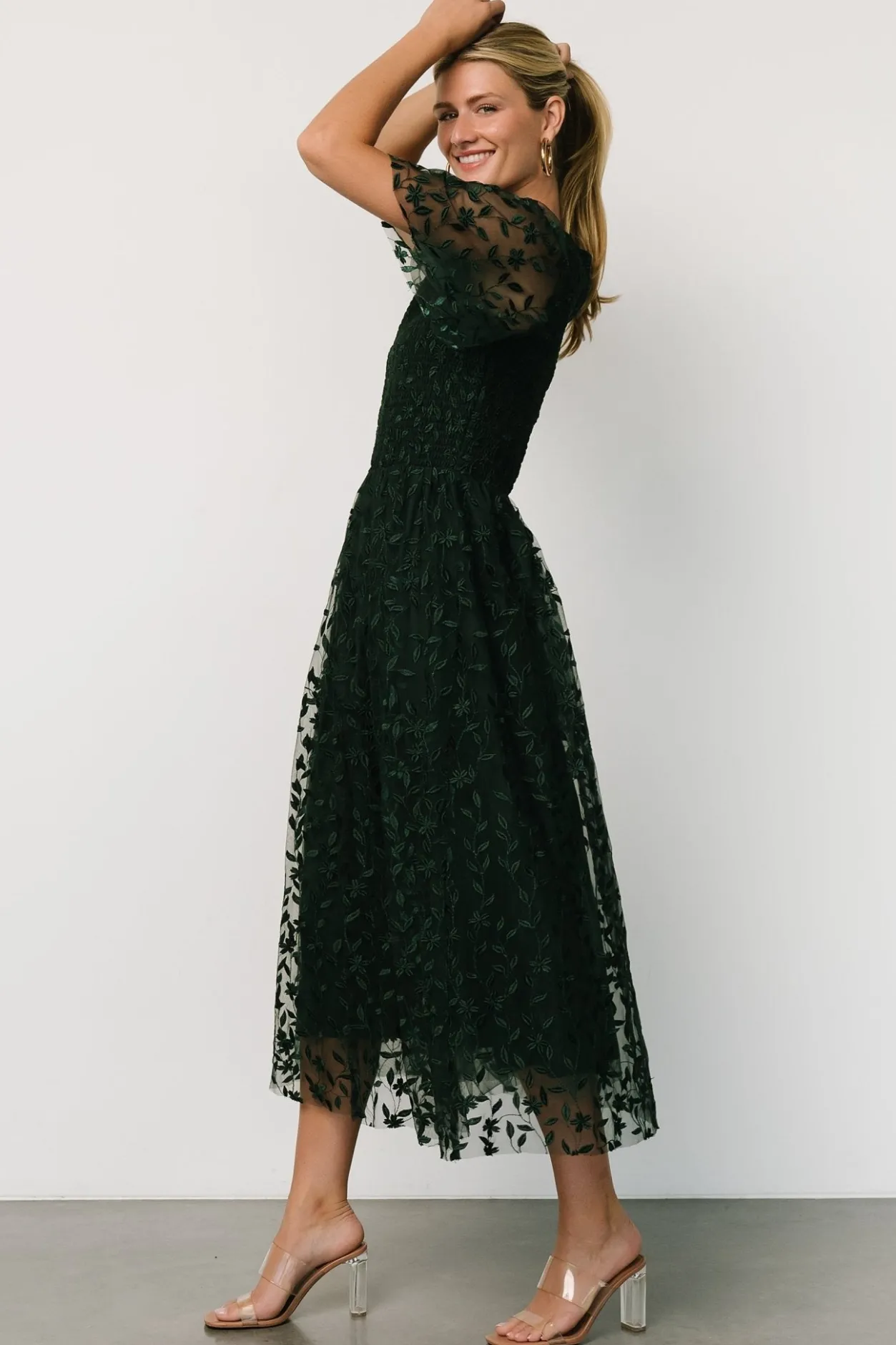 Best Baltic Born Kendra Embroidered Dress | Dark Green DarkGreen