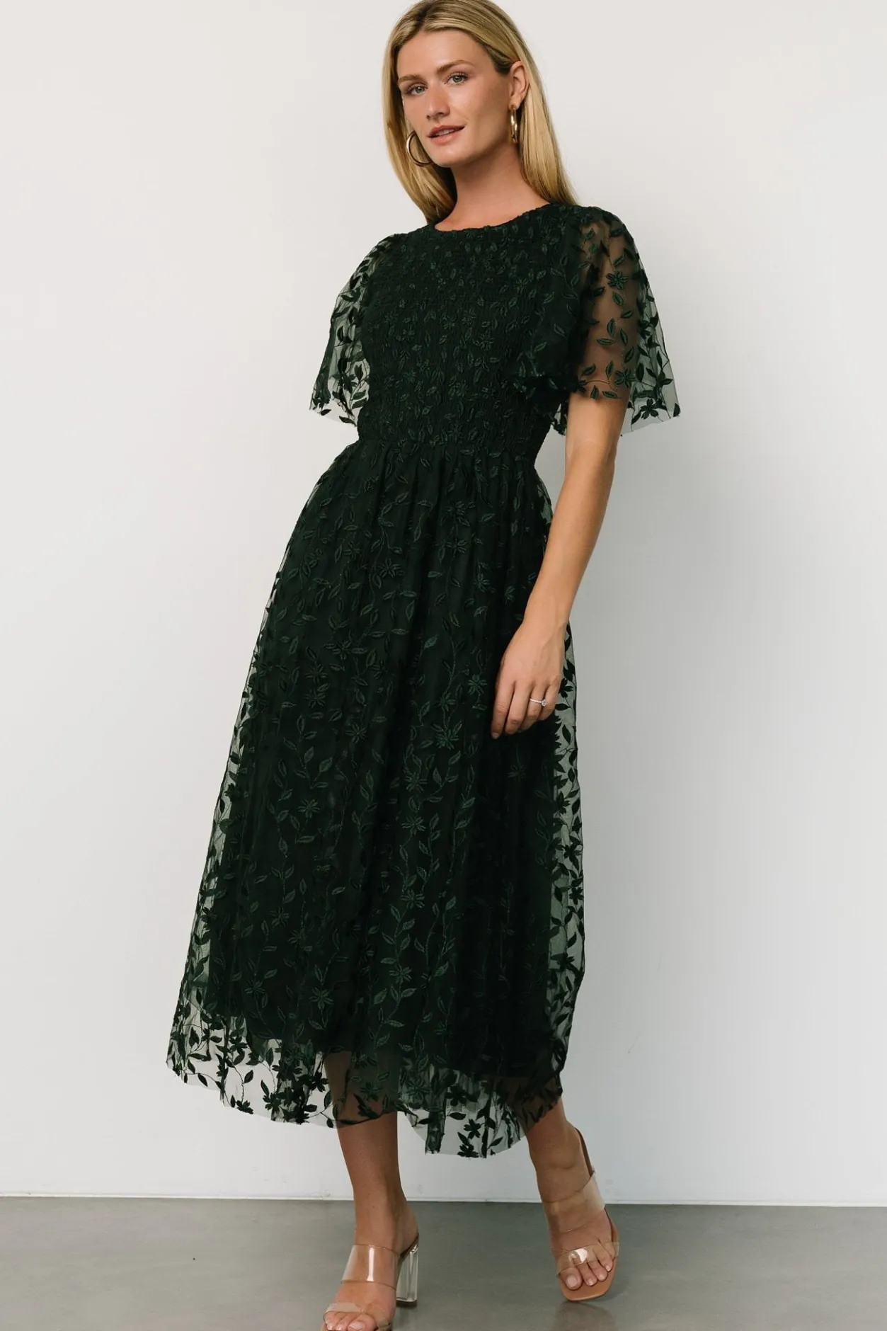 Best Baltic Born Kendra Embroidered Dress | Dark Green DarkGreen