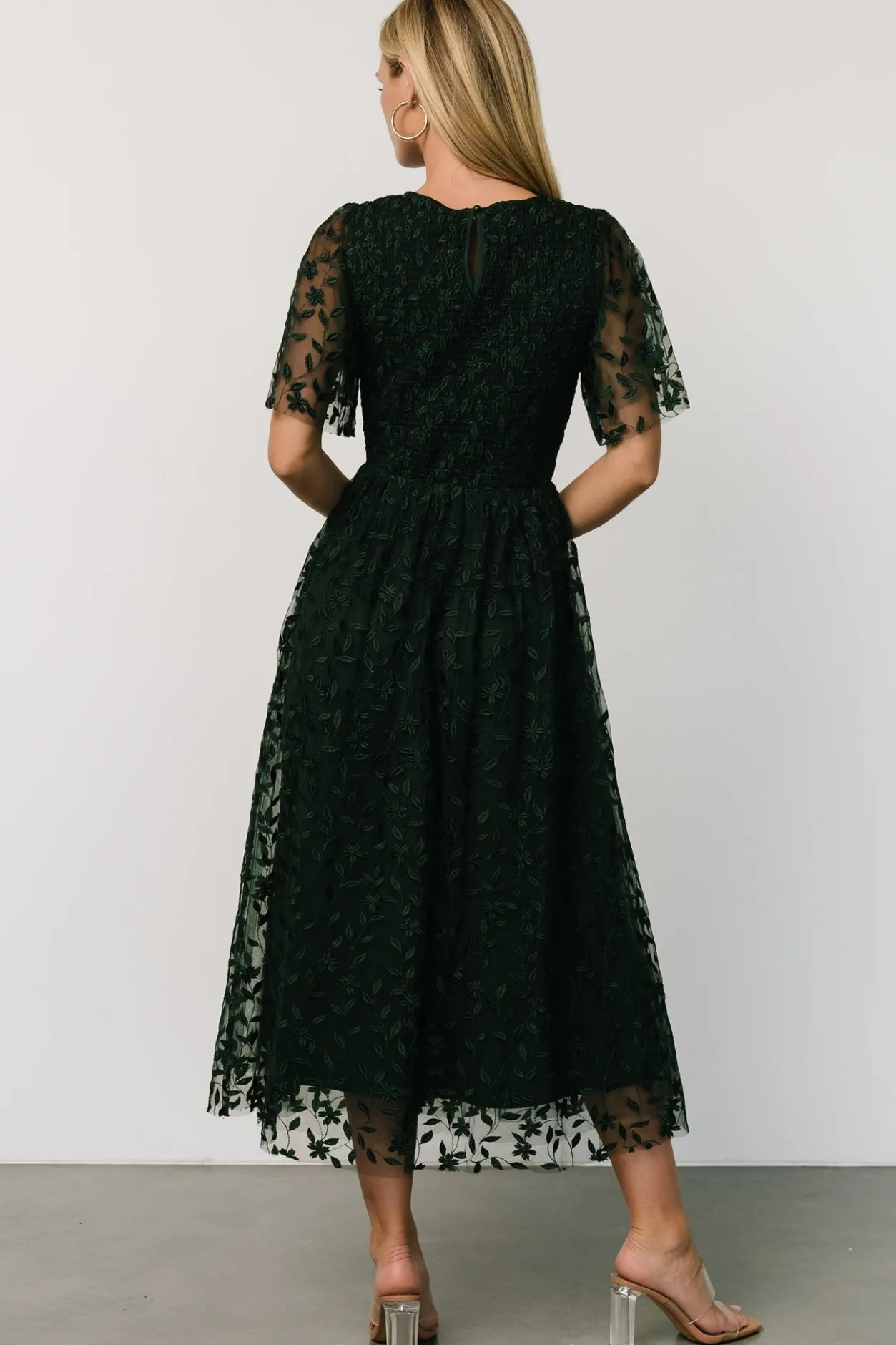 Best Baltic Born Kendra Embroidered Dress | Dark Green DarkGreen