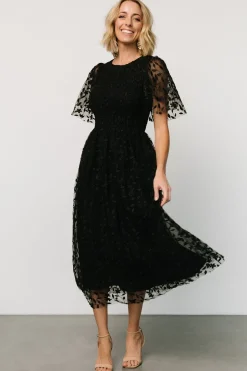 Sale Baltic Born Kendra Embroidered Dress | Black