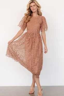 Sale Baltic Born Kendra Embroidered Dress | Nude Rose NudeRose